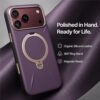 Torras - QPRO Leather Series - iPhone 18 Pro Max / iPhone 17 Pro Max - Purple