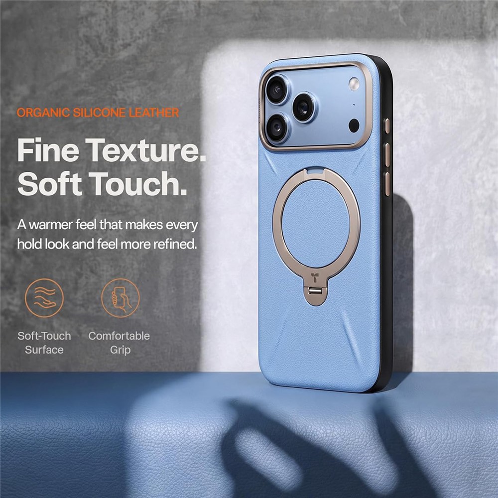 Torras - QPRO Leather Series - iPhone 18 Pro / iPhone 17 Pro - Blue