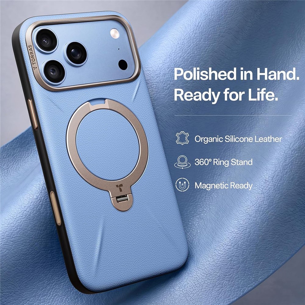 Torras - QPRO Leather Series - iPhone 18 Pro Max / iPhone 17 Pro Max - Blue