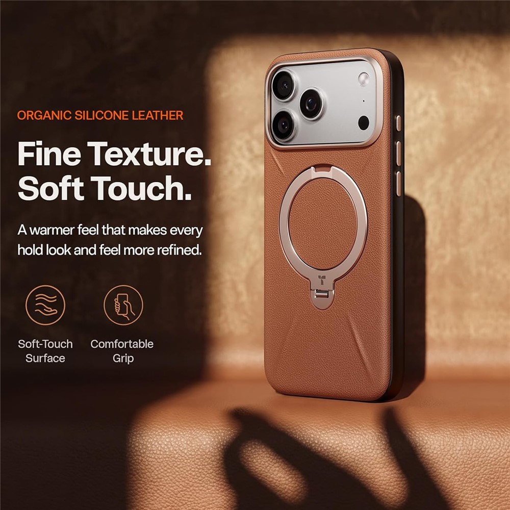Torras - QPRO Leather Series - iPhone 18 Pro Max / iPhone 17 Pro Max - Brown