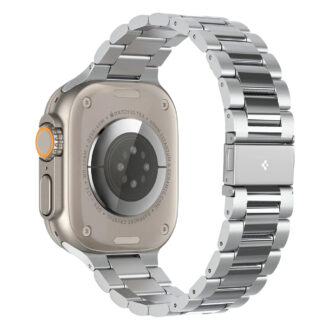 Spigen - Modern Fit 316L (AMP06356) - Apple Watch 12/11/10/9/8/7/SE (3/2/1 Gen)/6/5/4/ Ultra 4/3/2/1 (44/45/46/49mm) - Silver