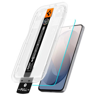 Spigen - (2 pack) Glas.tR EZ-FIT Pro HD (AGL11811) - Samsung Galaxy S26 FE - Clear