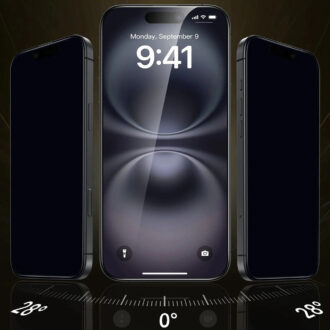 ESR - Corning Gorilla Glass UltraFit Privacy™ (3 pack) - iPhone 17 / iPhone 16 Pro - Black