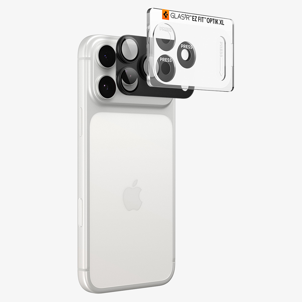 Spigen - Optik.tR EZ Fit Pro XL Camera Glass (AGL12039) - iPhone 18 Pro Max - Dark Gray